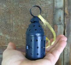 Mini Paul Revere Lantern Ornament - Blue