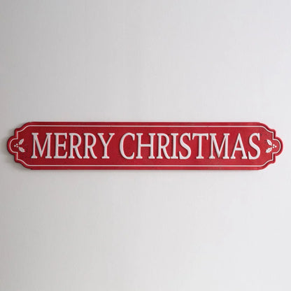 Merry Christmas Street Sign - Long
