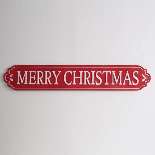 Merry Christmas Street Sign - Long