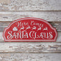 Merry Christmas Street Sign - Embossed Metal