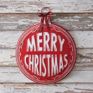Merry Christmas Ornament Wall Decor