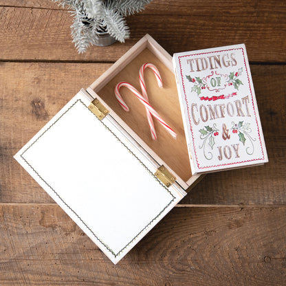 Religious Christmas Book Trinket Box - Small