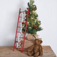 Metal "Believe" Ladder Wall Decorative Sign