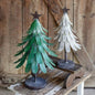 Metal Christmas Tree - Small - White