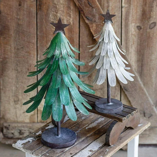 Metal Christmas Tree - Large - Green
